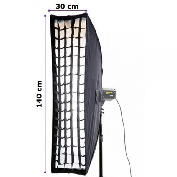 Softbox Bowens com tela Grid 30x140 (Strip)