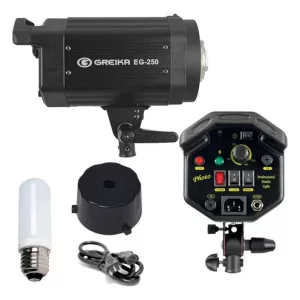 FLASH GREIKA EG-250-montagem bowens - 110V