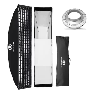 SOFTBOX P/ FLASH MONTAGEM BOWENS 30X120CM - COM GRID SB-FW30120